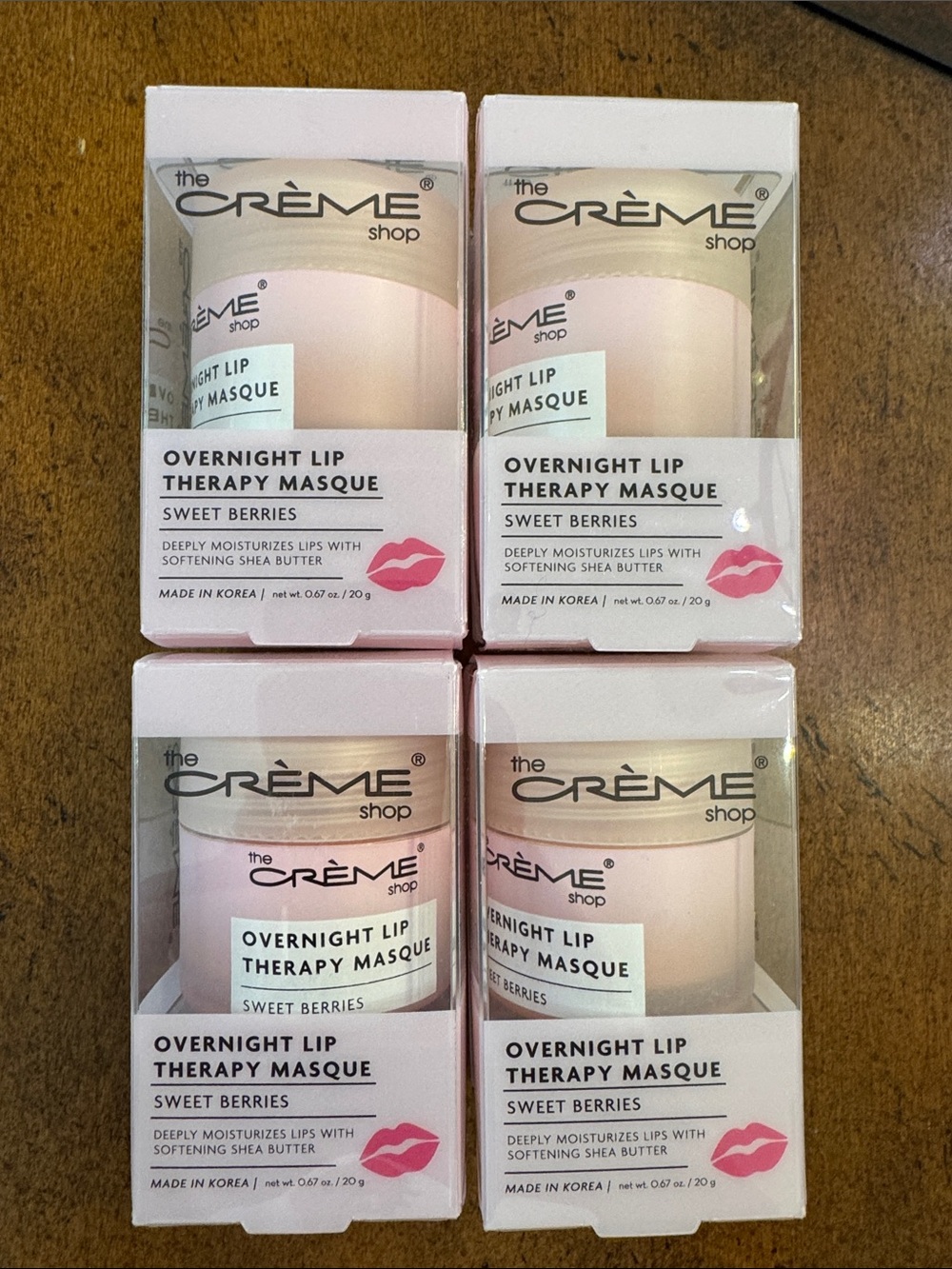 the CRÈME Shop Overnight Lip Therapy Masque - Sweet Berries (Pink)